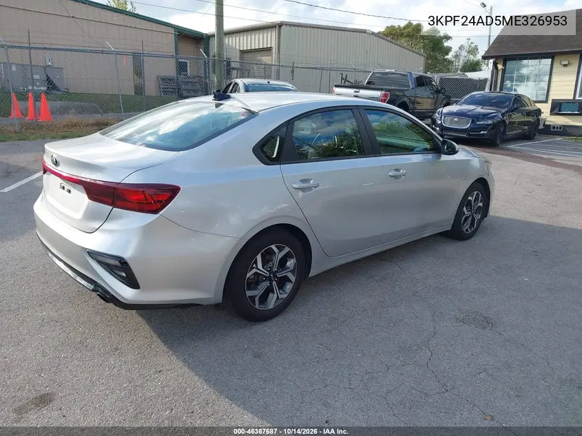 2021 KIA FORTE VIN 3KPF24AD5ME326953 — фото 4