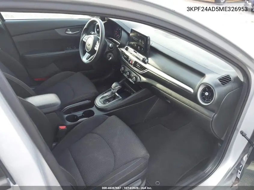 2021 KIA FORTE VIN 3KPF24AD5ME326953 — фото 5