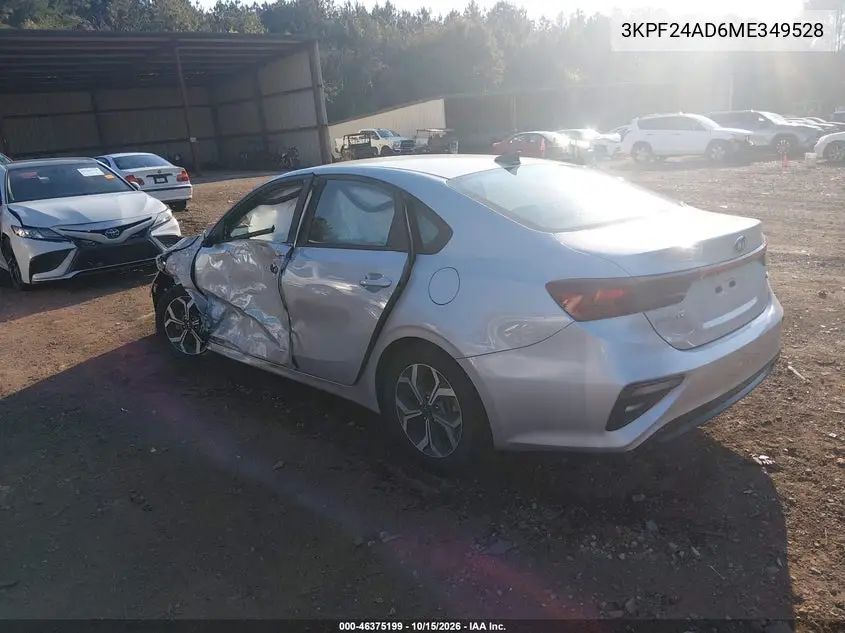 2021 KIA FORTE VIN 3KPF24AD6ME349528 — фото 3
