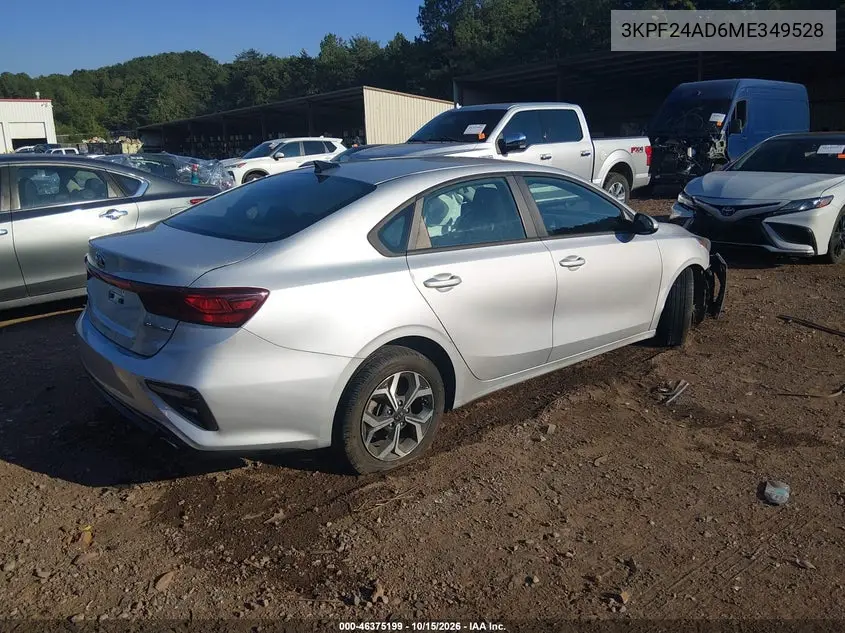 2021 KIA FORTE VIN 3KPF24AD6ME349528 — фото 4