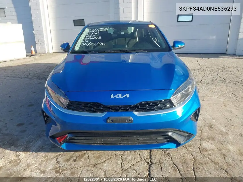 2022 KIA FORTE VIN 3KPF34AD0NE536293 — фото 12