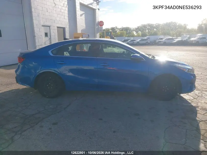 2022 KIA FORTE VIN 3KPF34AD0NE536293 — фото 13