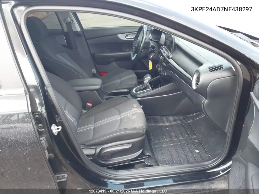 2022 KIA FORTE VIN 3KPF24AD7NE438297 — фото 5