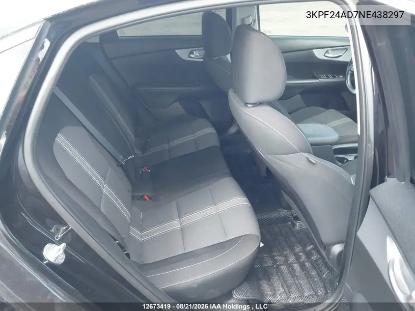 2022 KIA FORTE VIN 3KPF24AD7NE438297 — фото 8