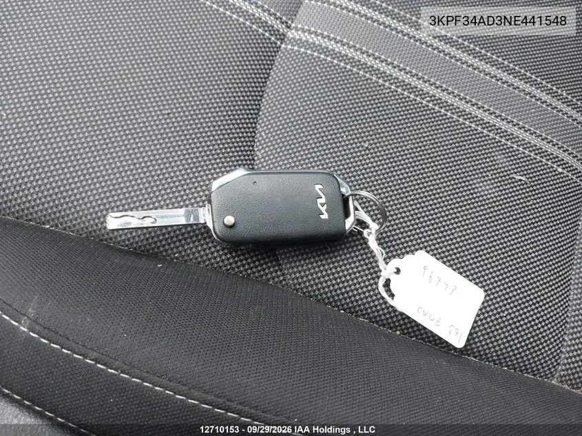 2022 KIA FORTE VIN 3KPF34AD3NE441548 — фото 11
