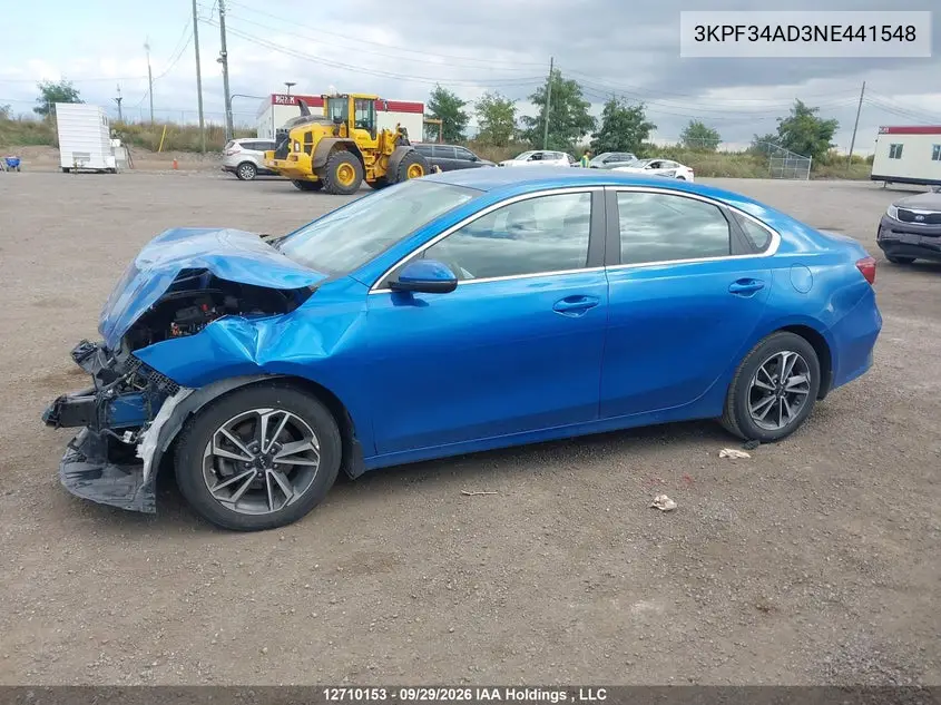2022 KIA FORTE VIN 3KPF34AD3NE441548 — фото 14