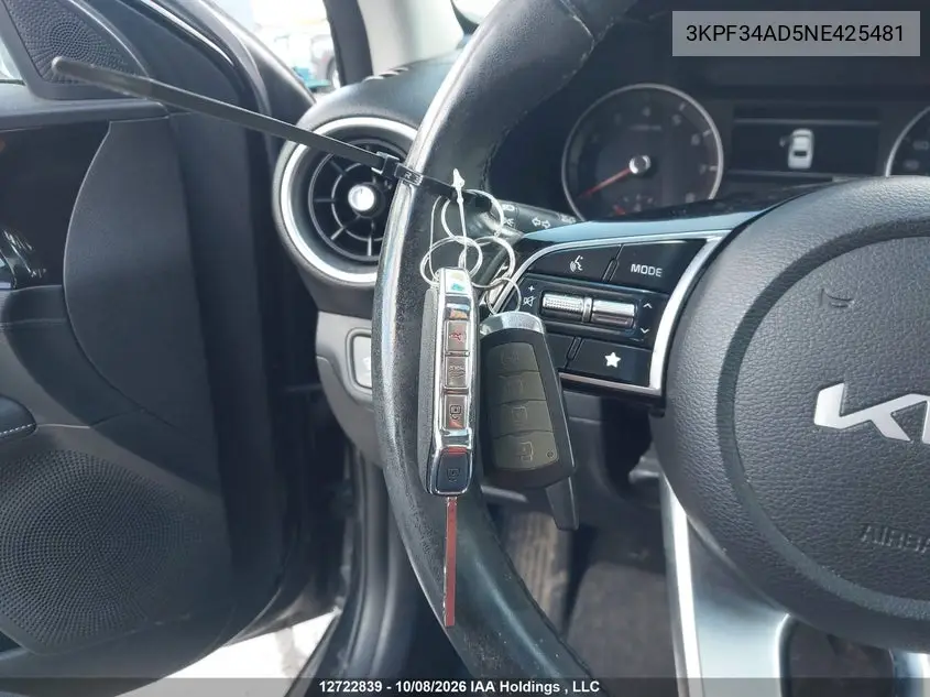 2022 KIA FORTE VIN 3KPF34AD5NE425481 — фото 11