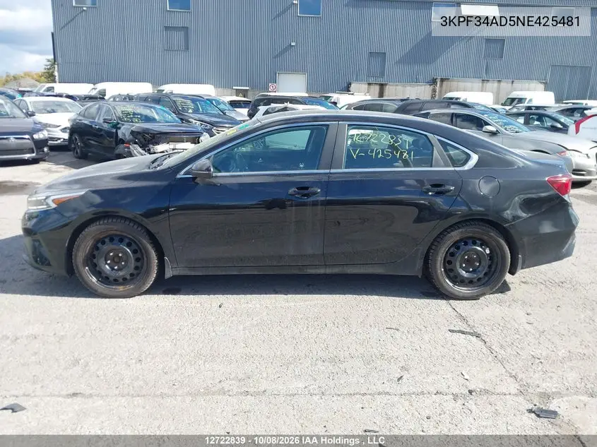 2022 KIA FORTE VIN 3KPF34AD5NE425481 — фото 14