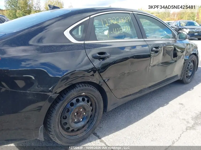 2022 KIA FORTE VIN 3KPF34AD5NE425481 — фото 20