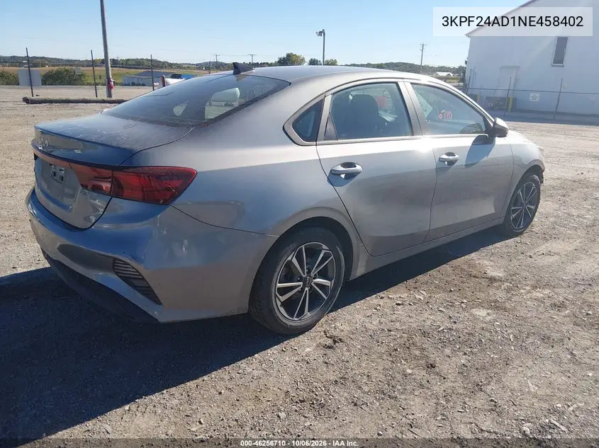 2022 KIA FORTE VIN 3KPF24AD1NE458402 — фото 4