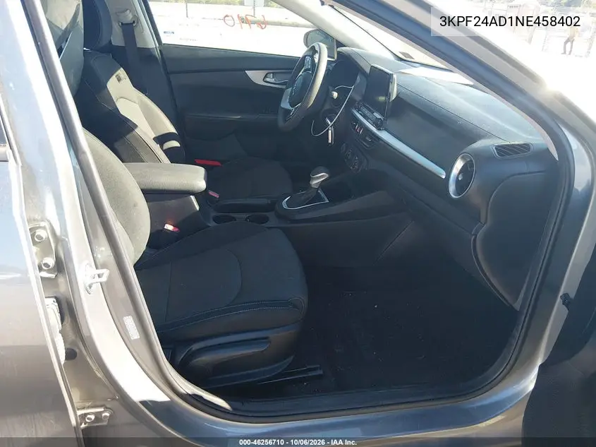 2022 KIA FORTE VIN 3KPF24AD1NE458402 — фото 5
