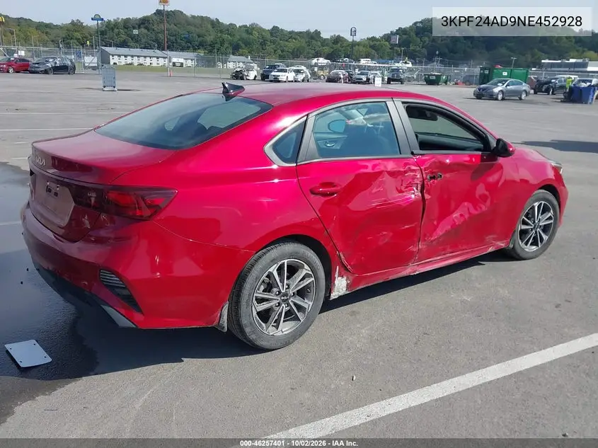 2022 KIA FORTE VIN 3KPF24AD9NE452928 — фото 4