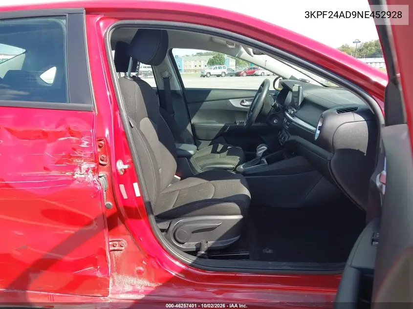 2022 KIA FORTE VIN 3KPF24AD9NE452928 — фото 5
