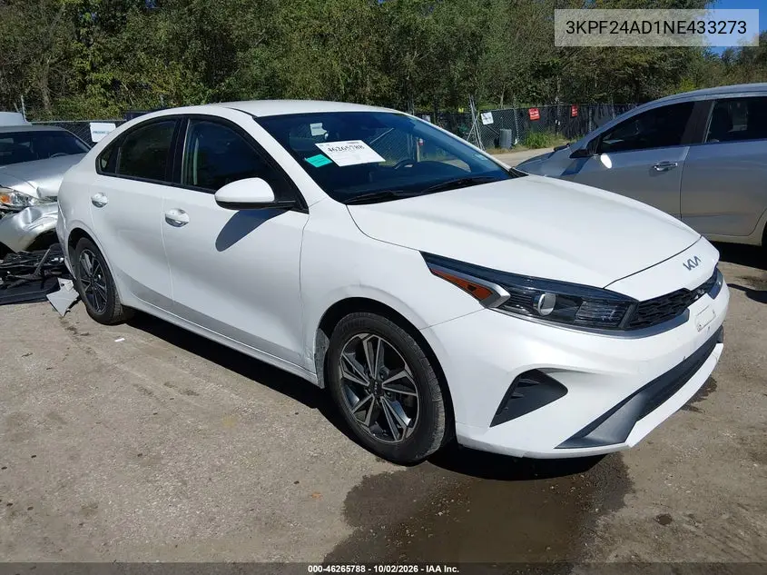 KIA FORTE 2022, VIN 3KPF24AD1NE433273