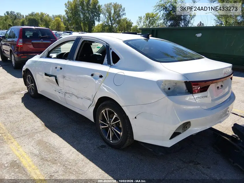 2022 KIA FORTE VIN 3KPF24AD1NE433273 — фото 3