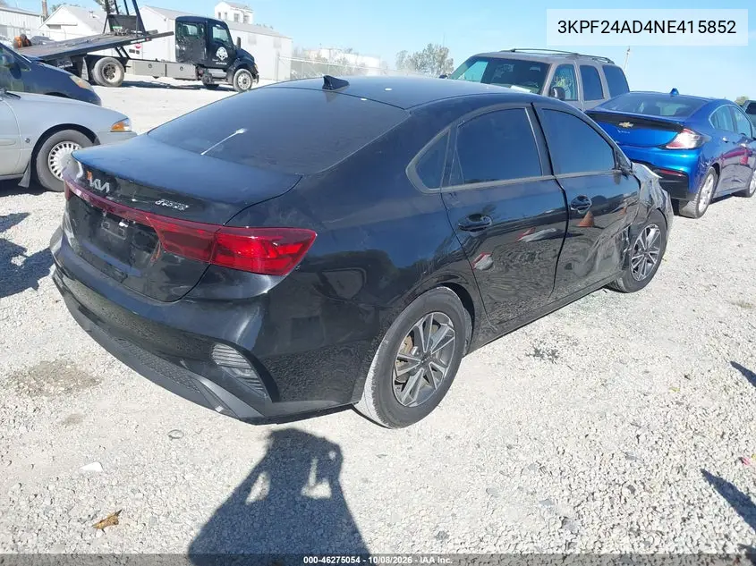 2022 KIA FORTE VIN 3KPF24AD4NE415852 — фото 4