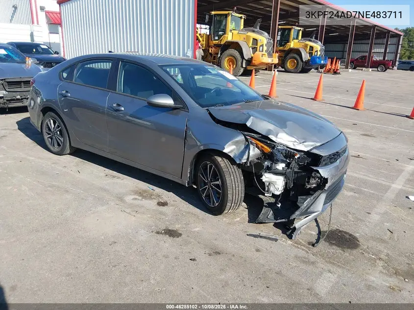 KIA FORTE 2022, VIN 3KPF24AD7NE483711
