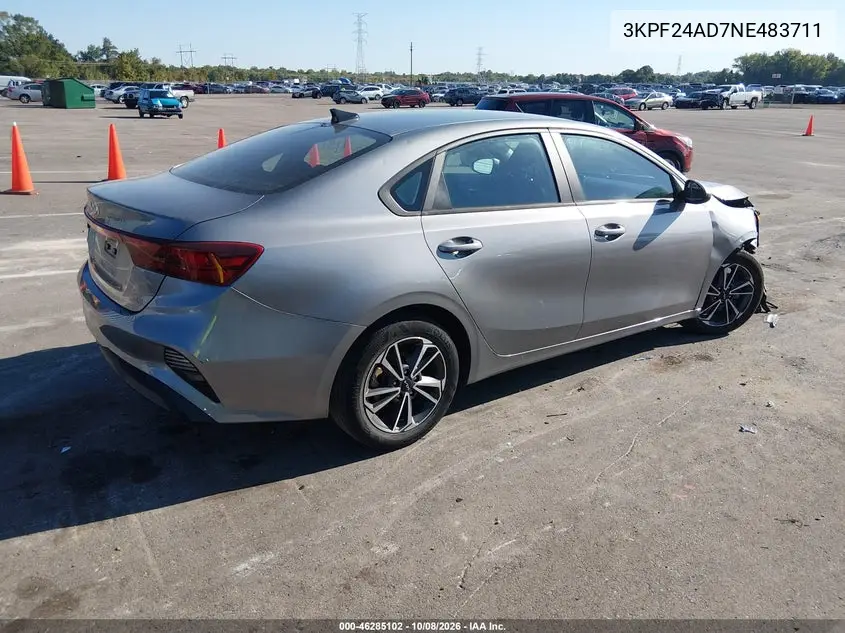 2022 KIA FORTE VIN 3KPF24AD7NE483711 — фото 4