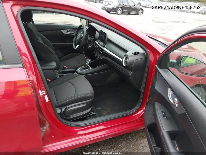 2022 KIA FORTE VIN 3KPF24AD9NE458762 — фото 5