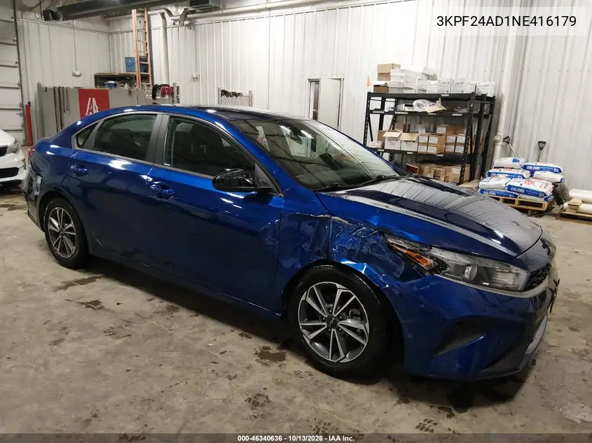 KIA FORTE 2022, VIN 3KPF24AD1NE416179