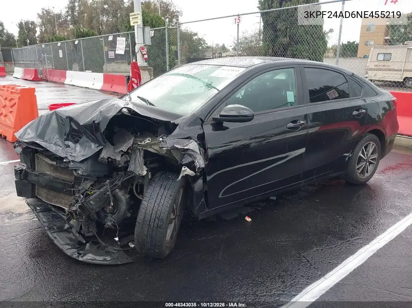 2022 KIA FORTE VIN 3KPF24AD6NE455219 — фото 2