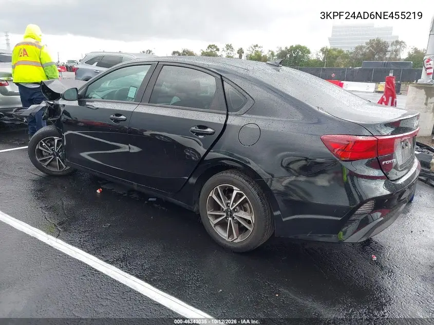 2022 KIA FORTE VIN 3KPF24AD6NE455219 — фото 3
