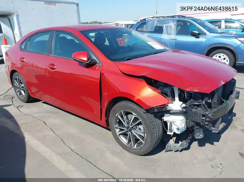 KIA FORTE 2022, VIN 3KPF24AD6NE438615