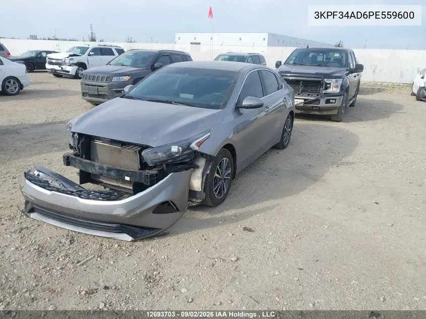 2023 KIA FORTE VIN 3KPF34AD6PE559600 — фото 2