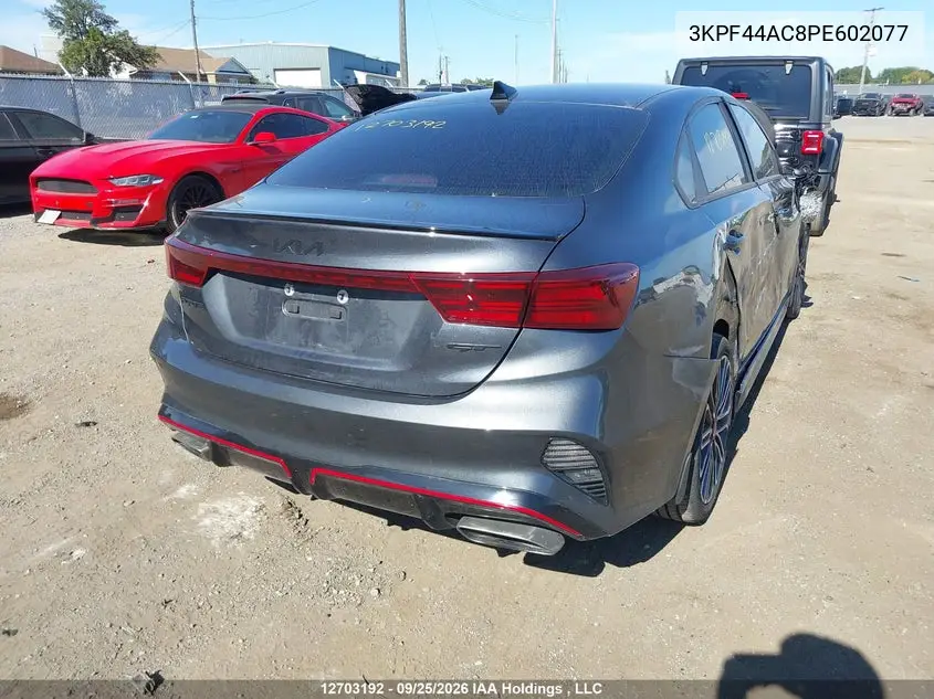 2023 KIA FORTE VIN 3KPF44AC8PE602077 — фото 4