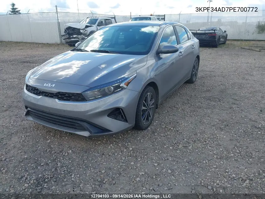 2023 KIA FORTE VIN 3KPF34AD7PE700772 — фото 2