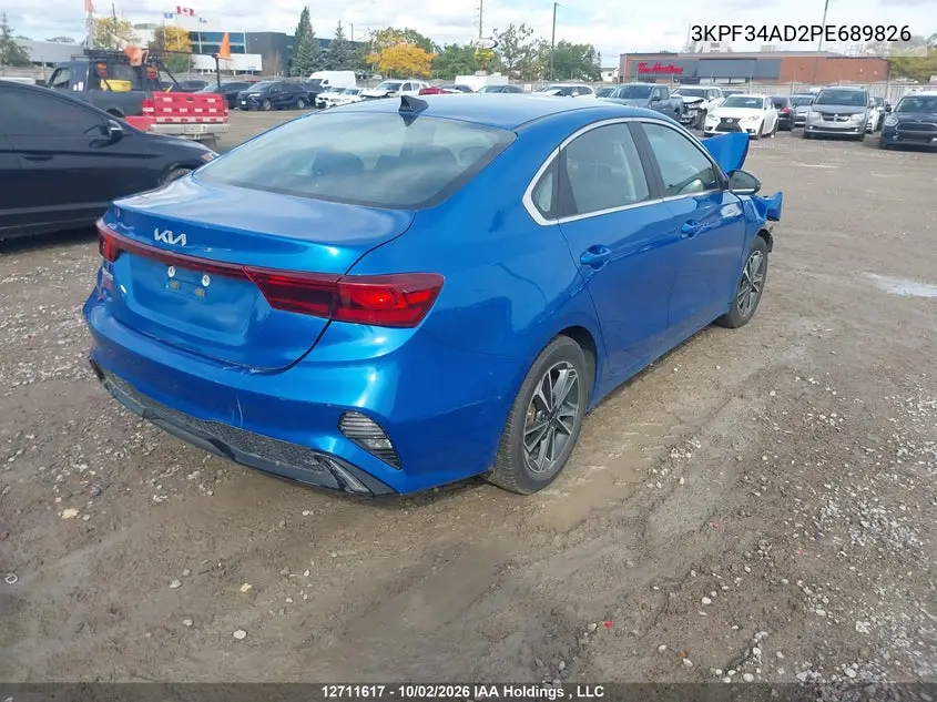 2023 KIA FORTE VIN 3KPF34AD2PE689826 — фото 4