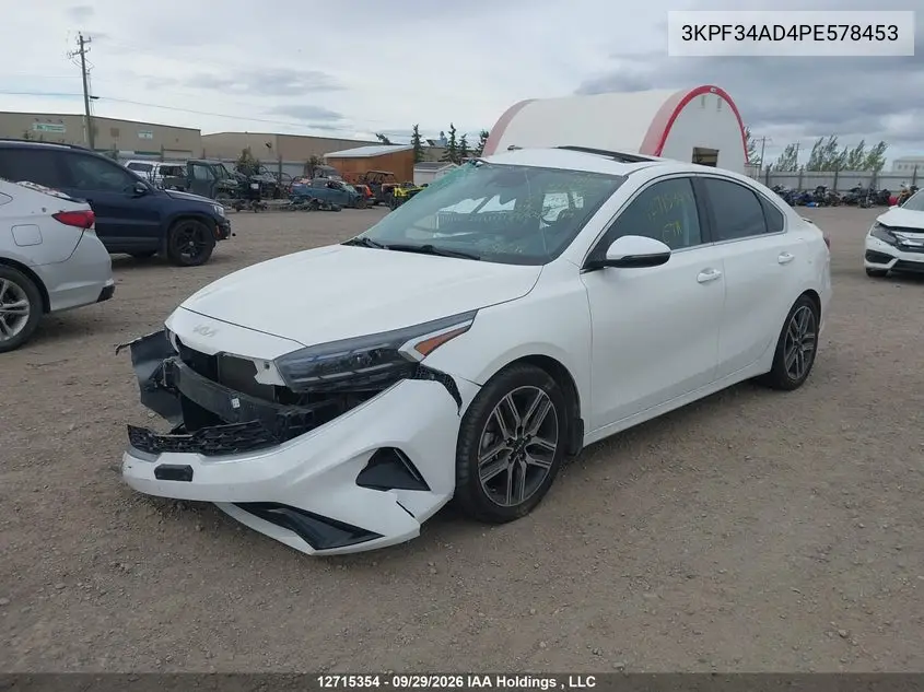 2023 KIA FORTE VIN 3KPF34AD4PE578453 — фото 2