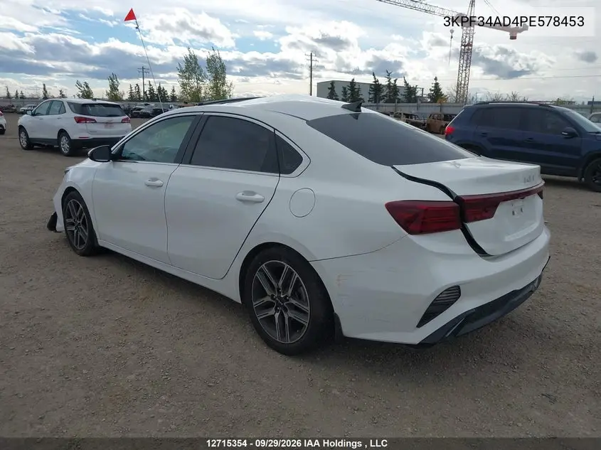 2023 KIA FORTE VIN 3KPF34AD4PE578453 — фото 3