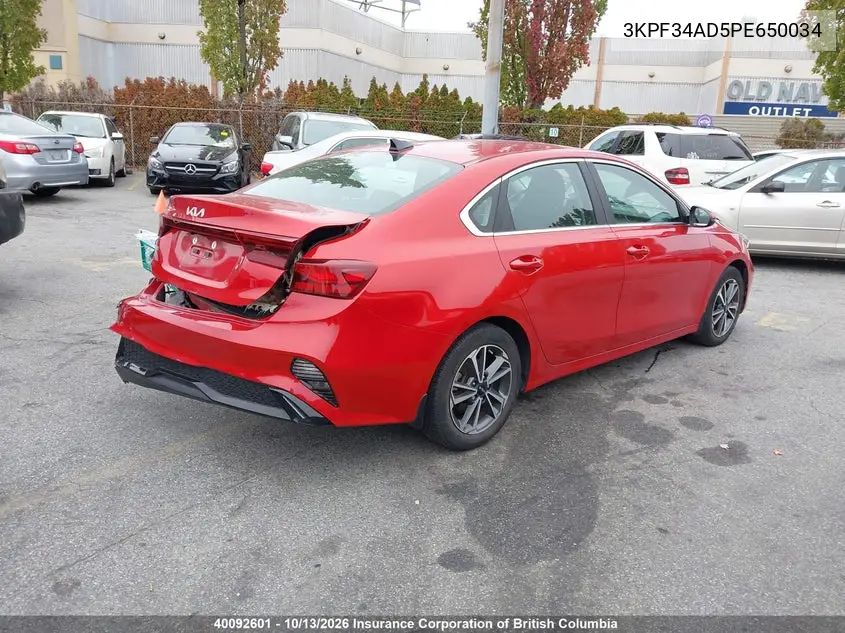 2023 KIA FORTE VIN 3KPF34AD5PE650034 — фото 4