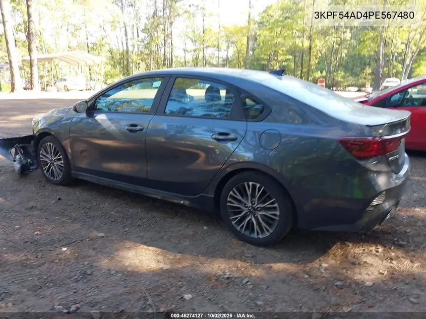 2023 KIA FORTE VIN 3KPF54AD4PE567480 — фото 3
