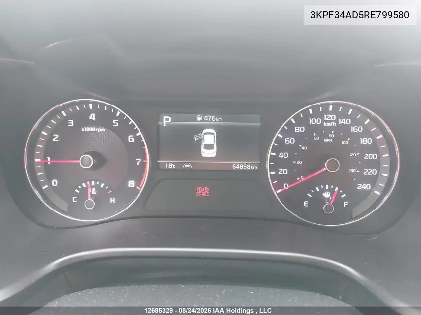 2024 KIA FORTE VIN 3KPF34AD5RE799580 — фото 7