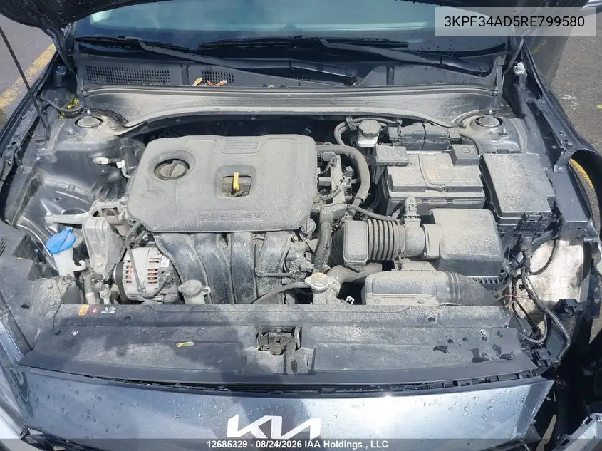 2024 KIA FORTE VIN 3KPF34AD5RE799580 — фото 9