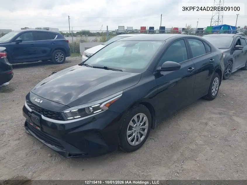 2024 KIA FORTE VIN 3KPF24AD2RE809100 — фото 2