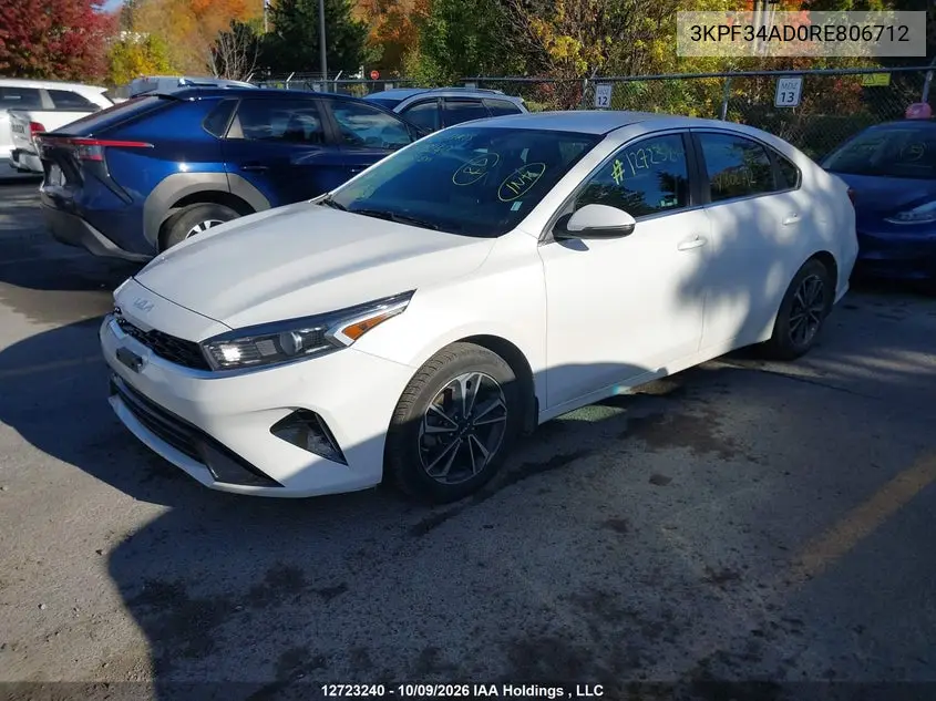 2024 KIA FORTE VIN 3KPF34AD0RE806712 — фото 3