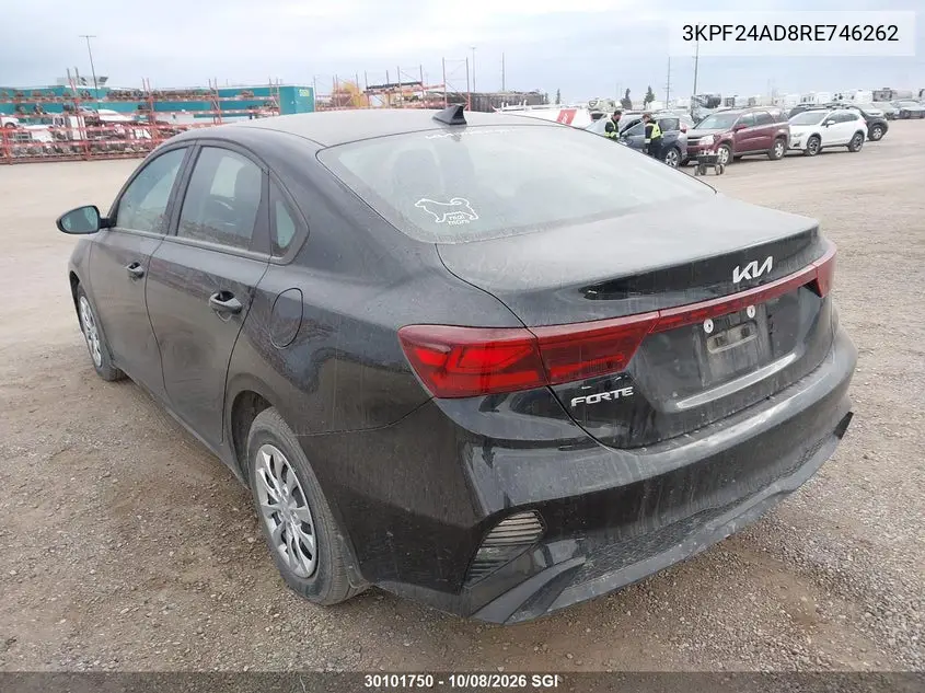 2024 KIA FORTE VIN 3KPF24AD8RE746262 — фото 3