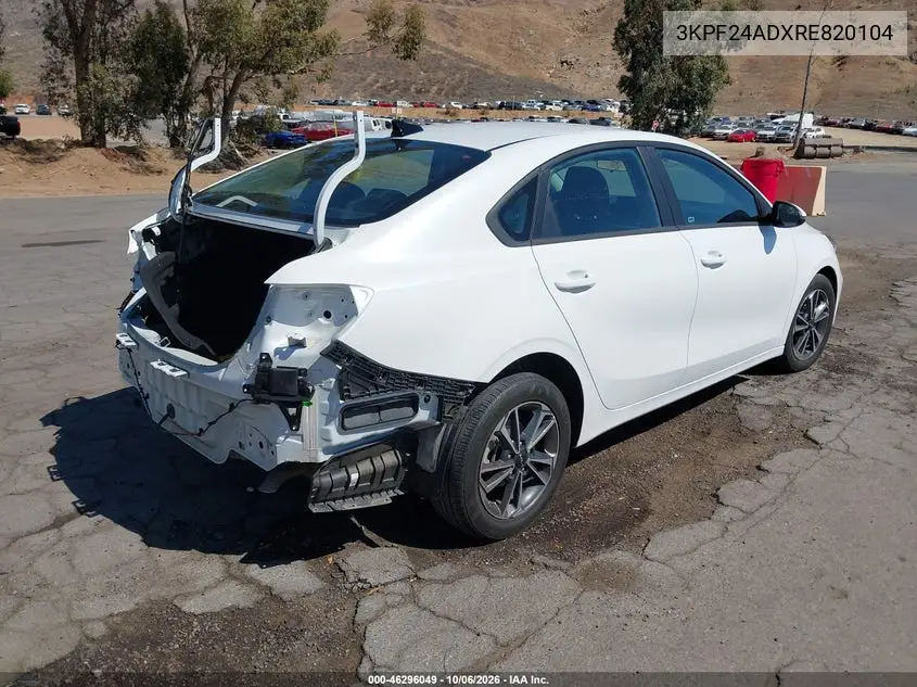 2024 KIA FORTE VIN 3KPF24ADXRE820104 — фото 4