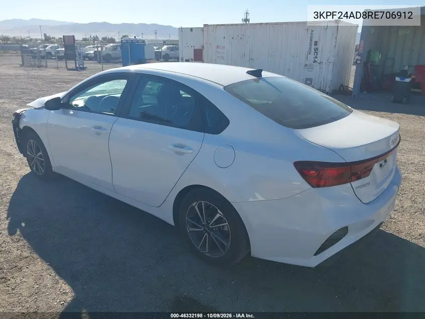 2024 KIA FORTE VIN 3KPF24AD8RE706912 — фото 3