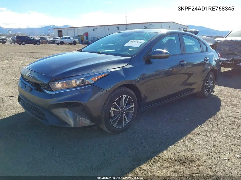 2024 KIA FORTE VIN 3KPF24AD1RE768345 — фото 2