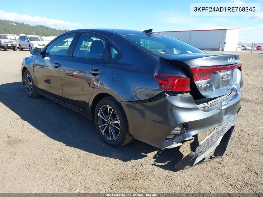 2024 KIA FORTE VIN 3KPF24AD1RE768345 — фото 3