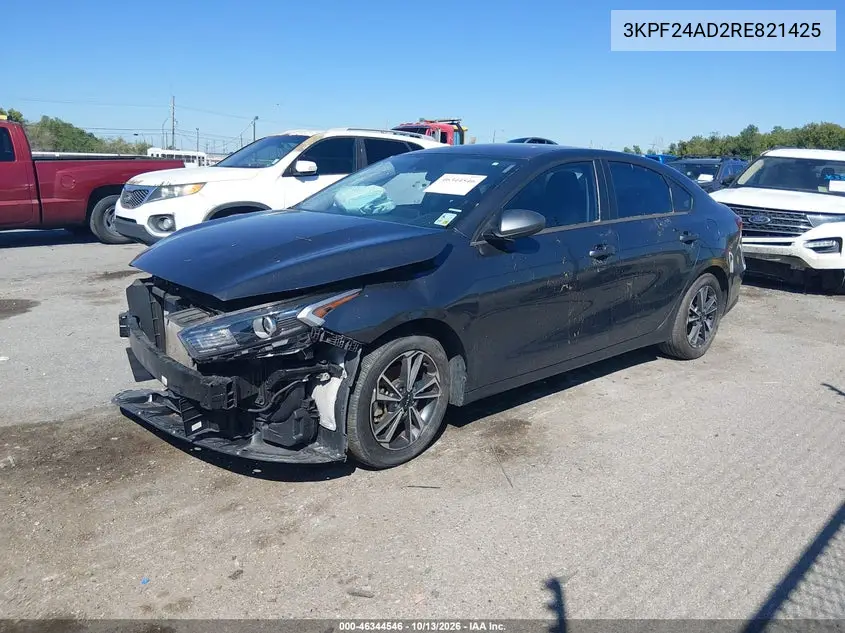 2024 KIA FORTE VIN 3KPF24AD2RE821425 — фото 2