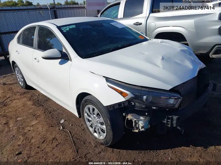 KIA FORTE 2024, VIN 3KPF24AD0RE767414