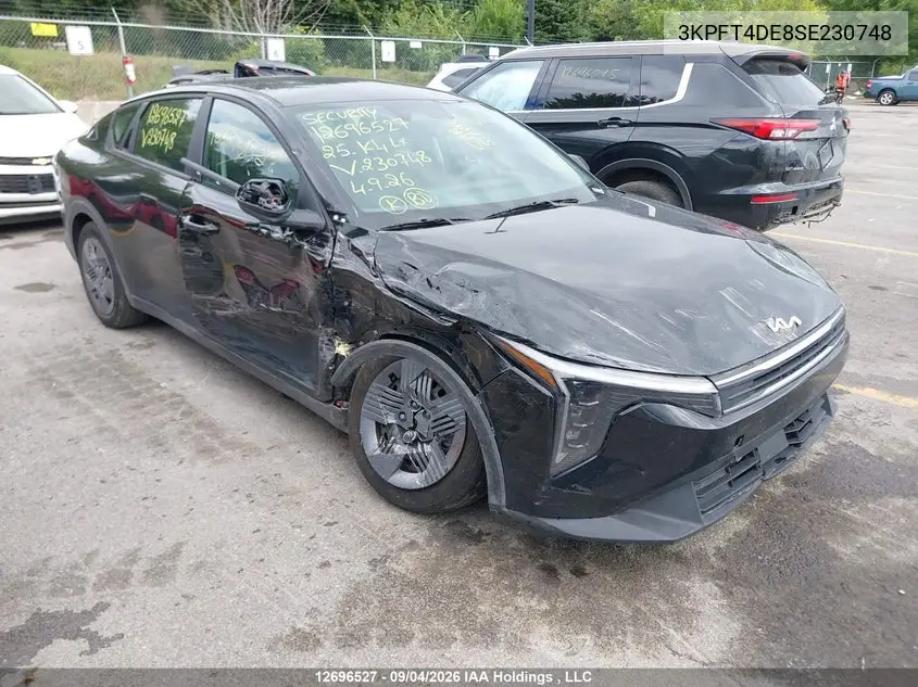 KIA K4 2025, VIN 3KPFT4DE8SE230748