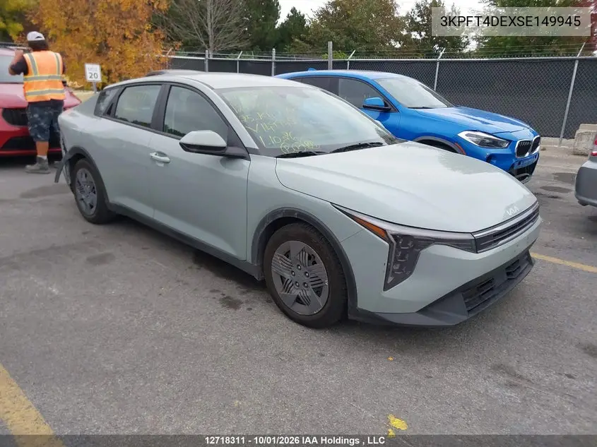 KIA K4 2025, VIN 3KPFT4DEXSE149945