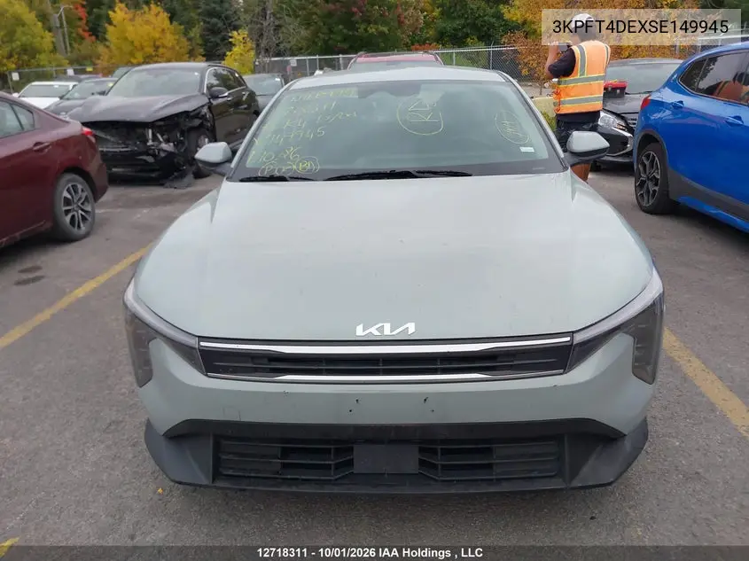 2025 KIA K4 VIN 3KPFT4DEXSE149945 — фото 12