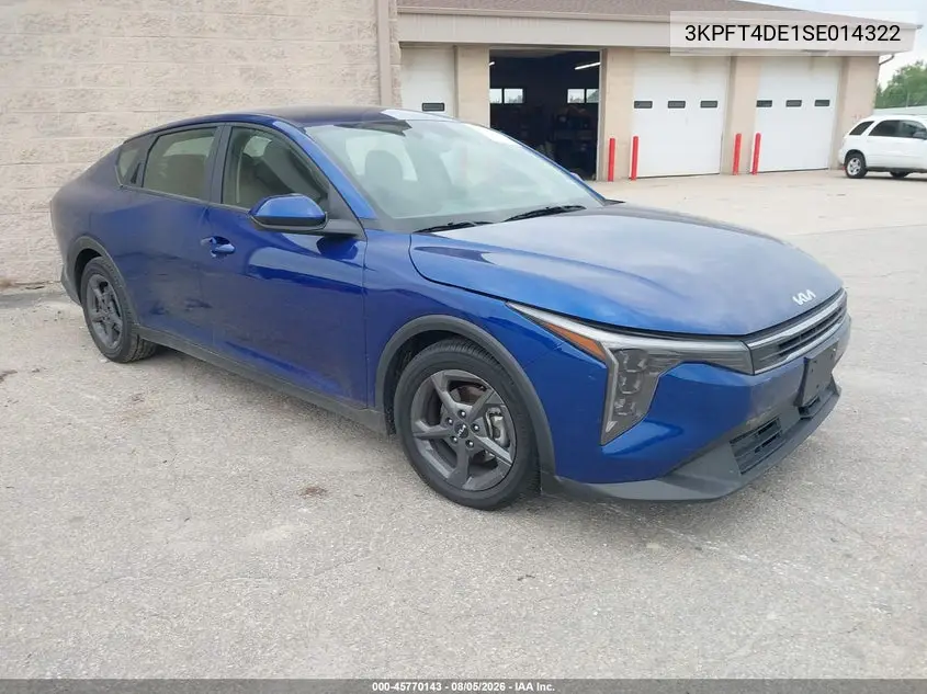 KIA K4 2025, VIN 3KPFT4DE1SE014322